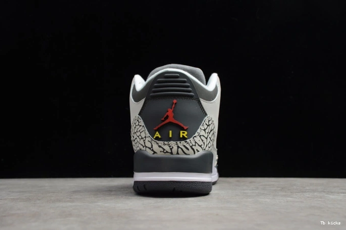 Reps TBK Retro Air 3 (2021) Grey Jordan Cool CT8532-012 0825